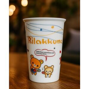 RILAKKUMA‎ Ceramic Tumbler Mug Cute Bear Design Japan Kawaii